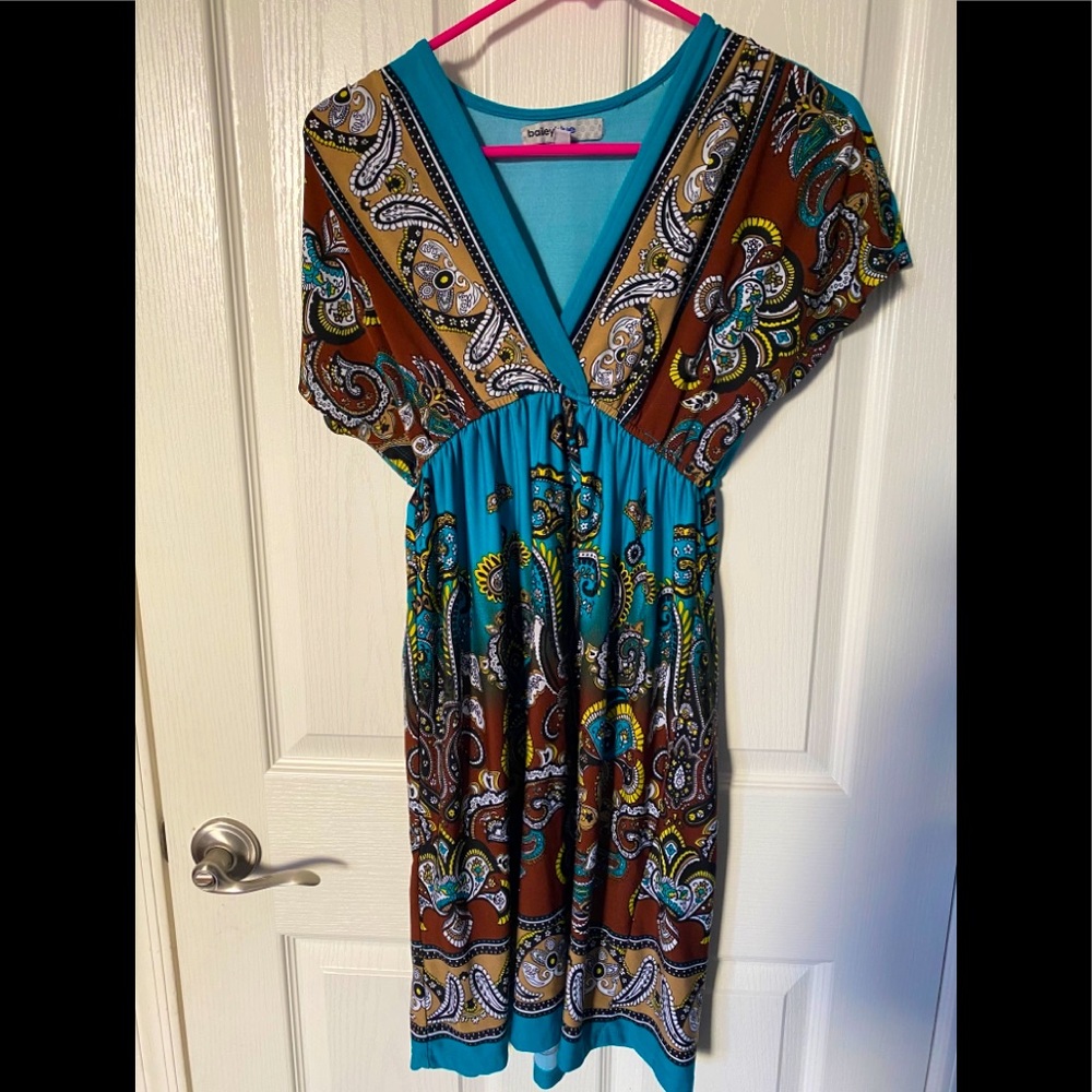 Bailey Blue paisley print dress